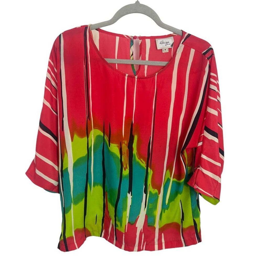 Beige multi Color blouse - Picture 2 of 11